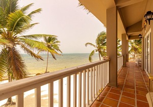 Sapphire Beach Resort 2 Bedroom Ocean Front Villa located in quiet beach resort in Ambergris Caye