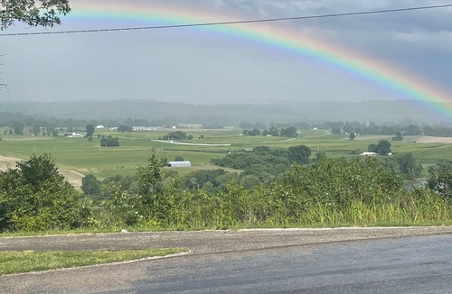 Leopold Cabin | Lodge at Buzzard Roost: Cliff-Top Ohio River Views, Hot Tub, ADA Accessible
