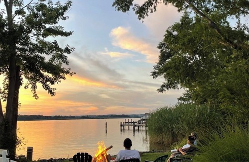 Magnolia House | Waterfront Oasis w/Private Dock, Firepit, Arcade & Sunset Views