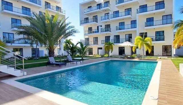 2BR/2BA Downtown Punta Cana Pool Gym Near Coco Bongo in Punta Cana