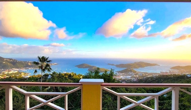 6 Bedroom Ensuite Villa with Ocean Views, Private Saltwater Pool, Tropical Gardens in St. Thomas