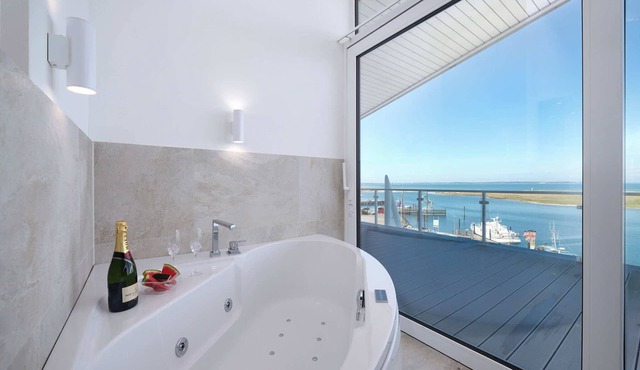Beachfront Penthouse Apartment in Marina Wendtorf with Stunning Sea View in Wendtorf