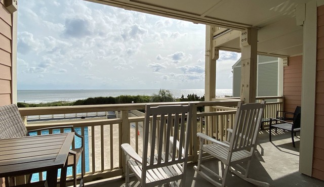 Bright and Beachy Oceanfront Condo - Linens included! in Oak Island