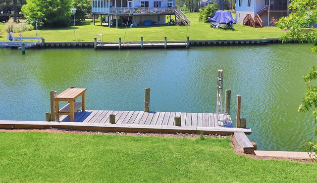 Langtree | Oyster Bay Water Views w/Private Dock for Boats, Screened Porch, Decks & Pet Friendly in Chincoteague Island
