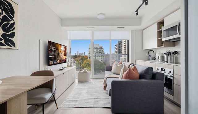 Scenic 2BR Condo with Views & Free Parking in Toronto