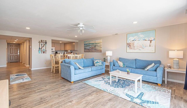 Stylish, spacious 2 bedroom condo with free WiFi, an indoor pool, and HBO channels located uptown near mini golf and movie theater and only a block to the beach! in Ocean City