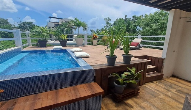Superb upstairs apartment/Casa Mtl #2 in Tulum