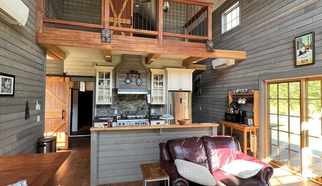 Sweeping Vermont Views From A Private, Designer, Ascutney Cabin in West Windsor
