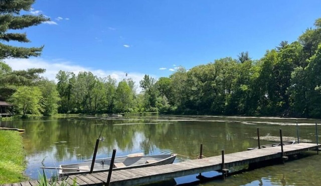 Unique Log Cabin Retreat on 138 Acres, swim, fish, boat, paddleboard, kayak! in Logansport