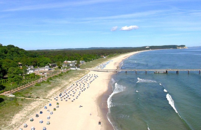 With sea view and balcony, use of swimming pool and sauna - Sea view apartment 67 in Göhren (Ostseebad)